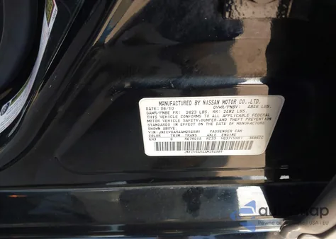 2010 Infiniti G37X из США, поврежденный, VIN JN1CV6AR4AM254581